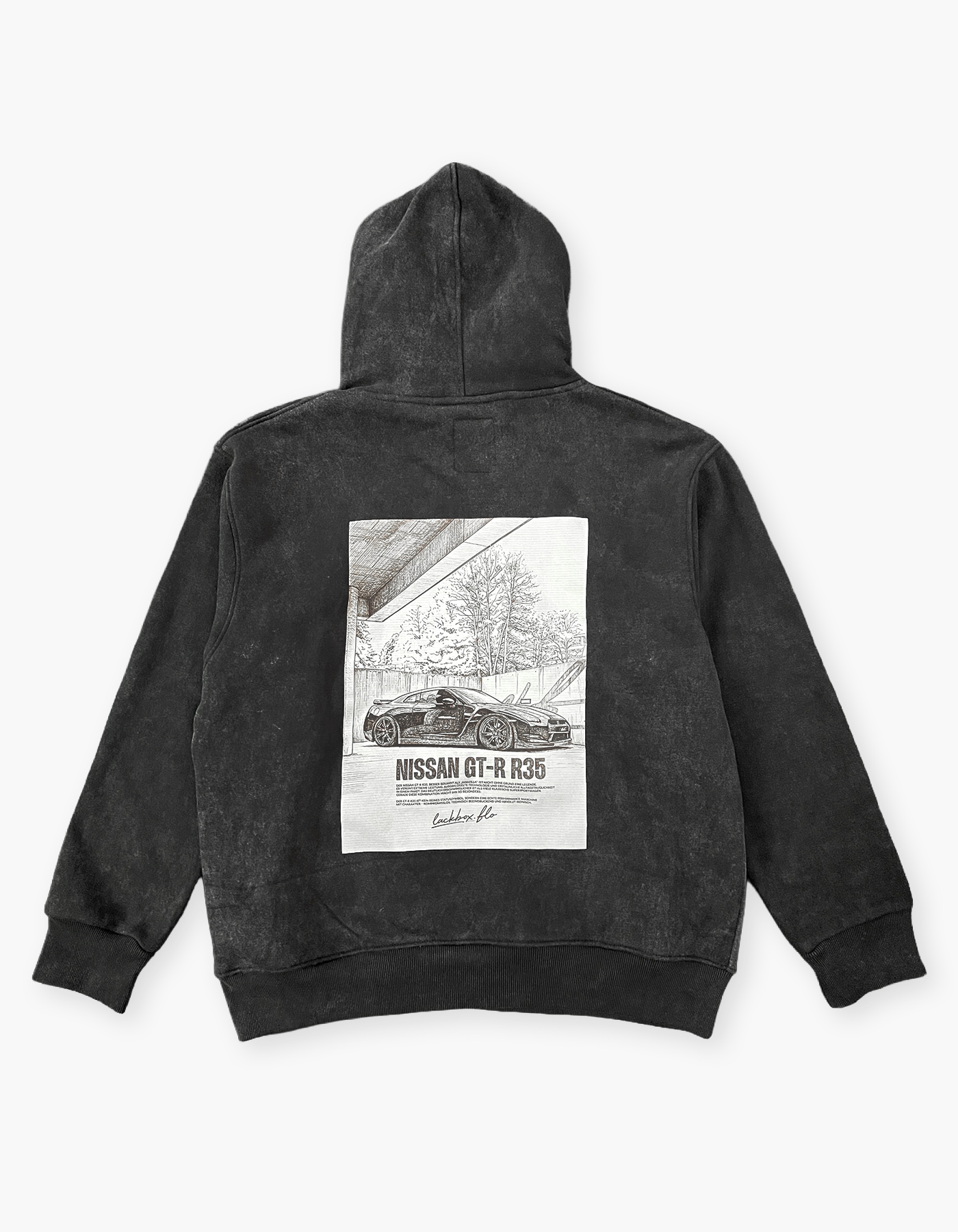 LBF BLACK R35 HOODIE Backansicht
