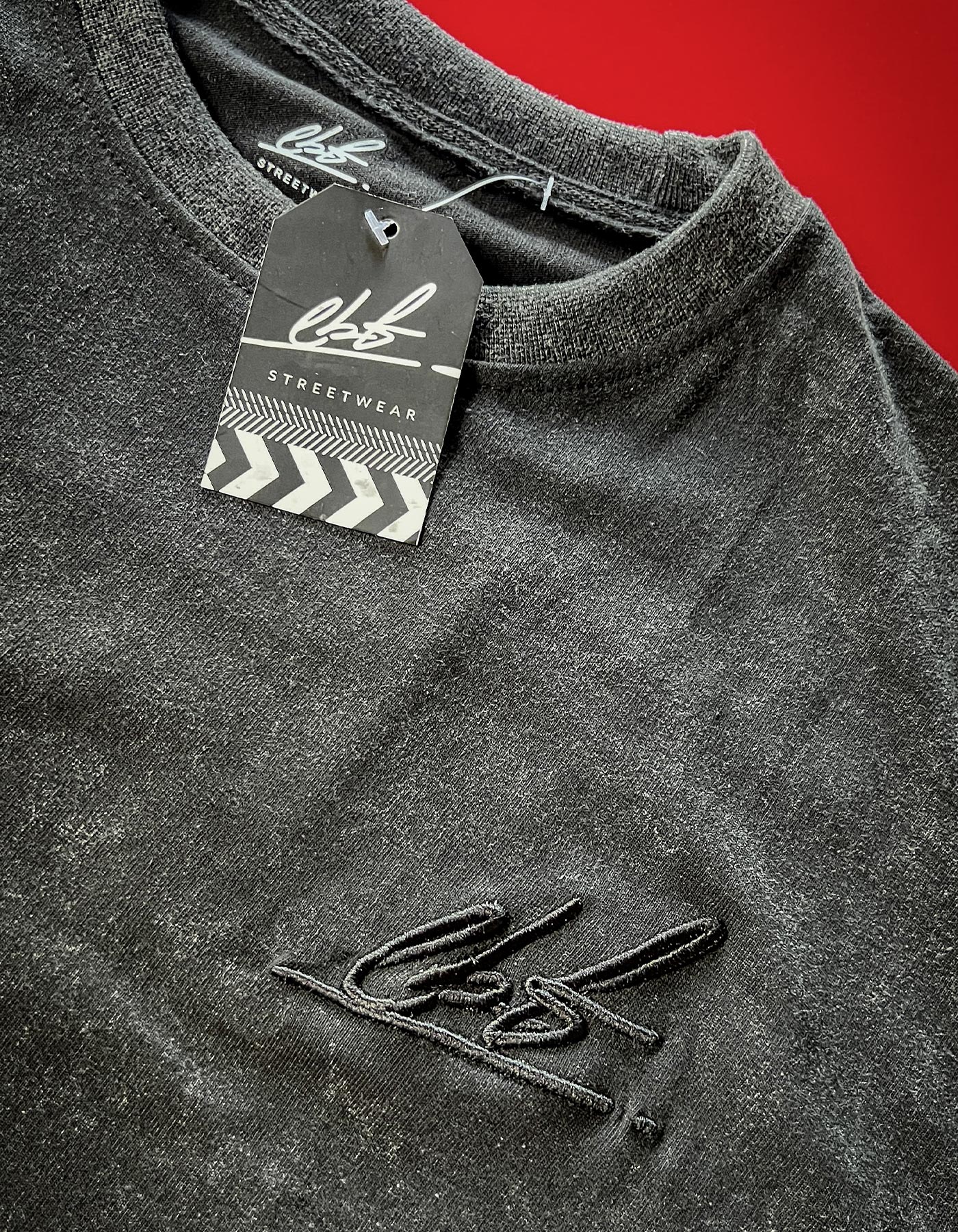 LBF BLACK R35 TEE Details Frontstick